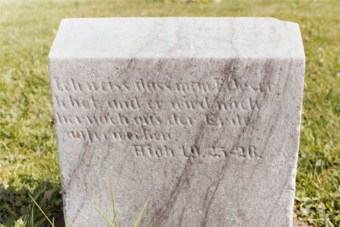 Carl Friedrich Sternitzky Prayer Stone