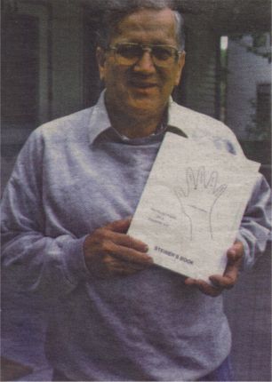 Francis Steiner with his book