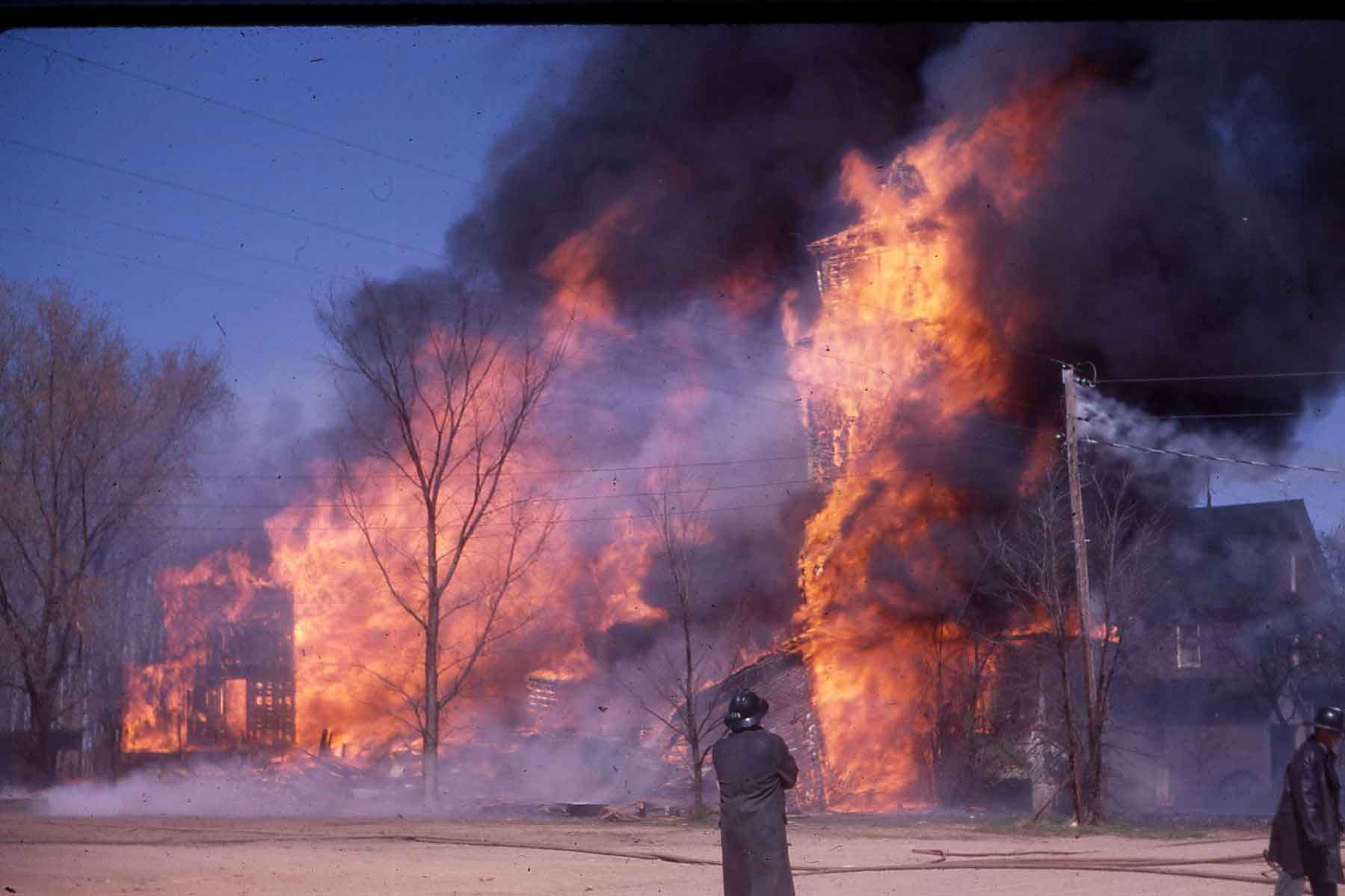 Burning of Old Willard Church