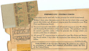 Gas Ration Card