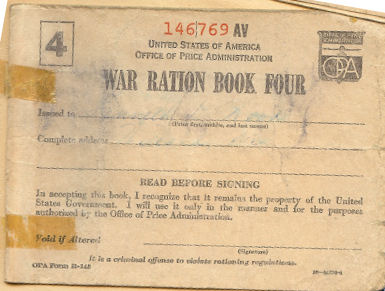 WWII Ration Card