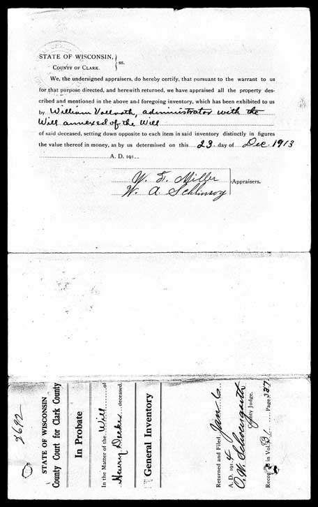 Page four of H. Decker Appraisal